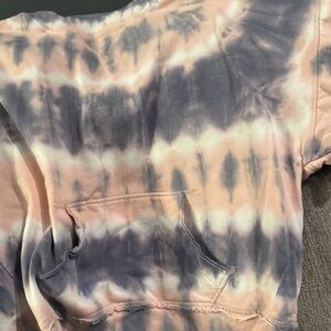 Lucky Brand Tie-Dye Sweatshirt - Pink and Gray